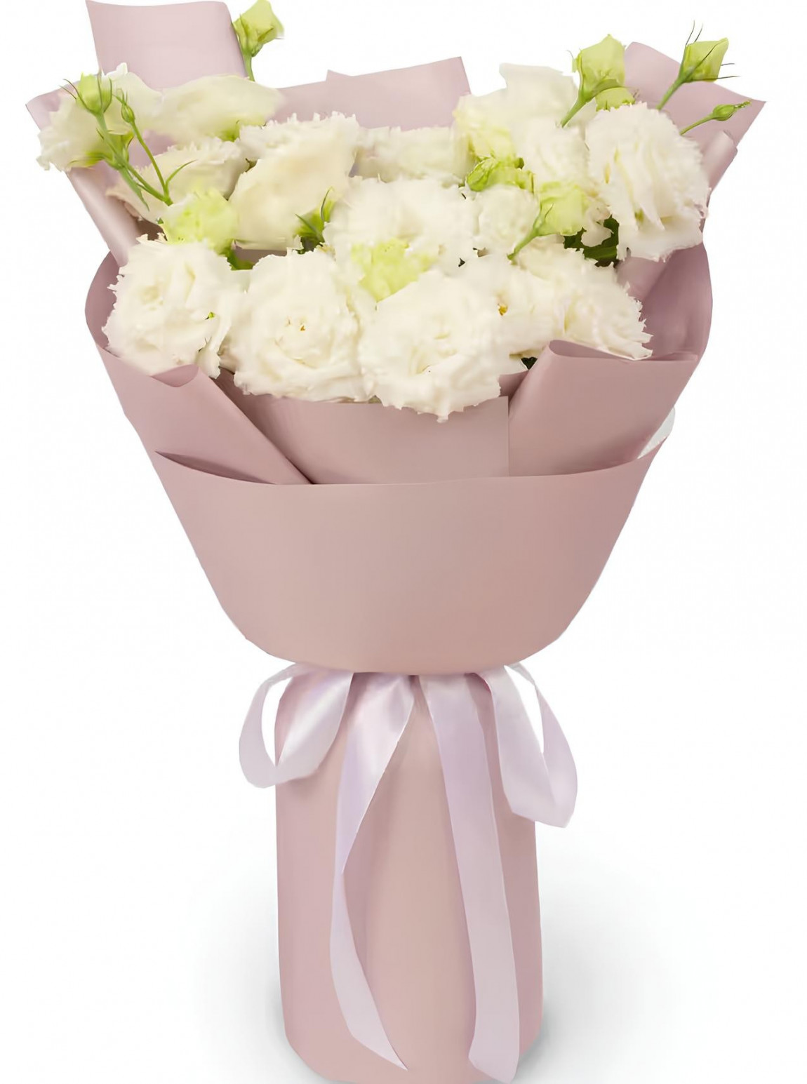 Beyaz Lisyantus Buketi