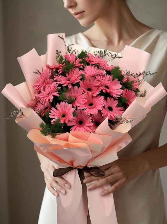 Mor Gerbera Buketi