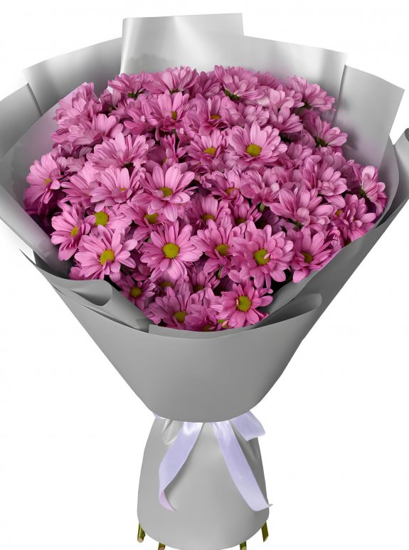 15 Adet Mor Papatya Buketi